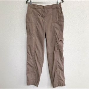 Chico's Dark Tan/Light Brown Cargo Pants